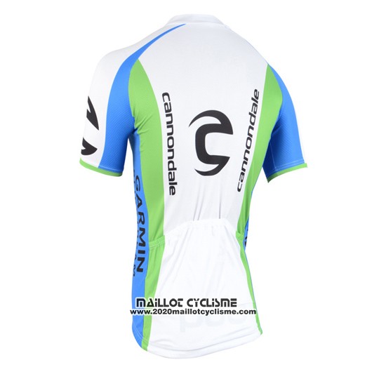 2015 Maillot Ciclismo Cannondale Vert et Blanc Manches Courtes et Cuissard